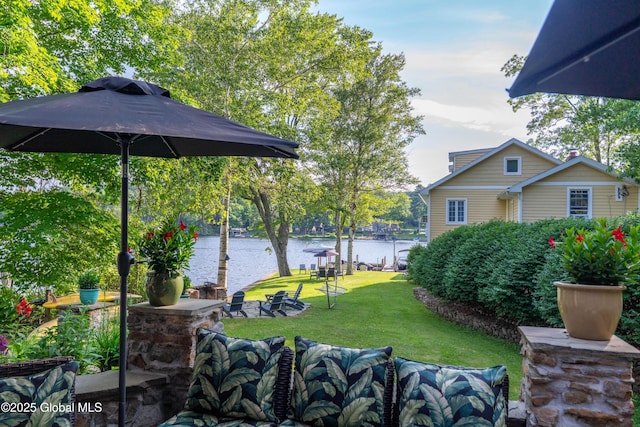 83 Pilot Knob Rd, Queensbury, NY 12804 - view of grassy yard with a water view