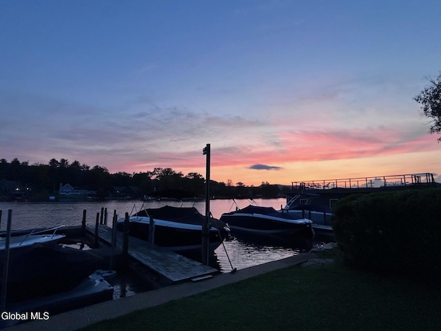 83 Pilot Knob Rd, Queensbury, NY 12804 - dock area featuring a water view
