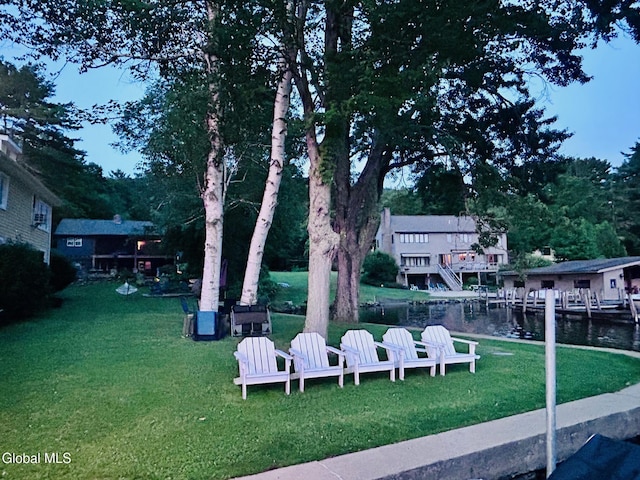83 Pilot Knob Rd, Queensbury, NY 12804 - view of green lawn with a water view