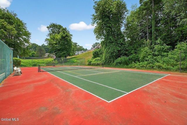 3 Pine Ridge Rd, Saratoga Springs, NY 12866 - view of tennis court with community basketball court