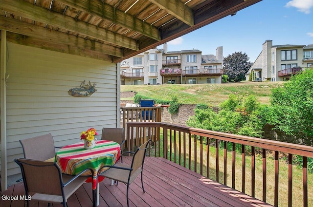 3 Pine Ridge Rd, Saratoga Springs, NY 12866 - wooden terrace featuring a residential view
