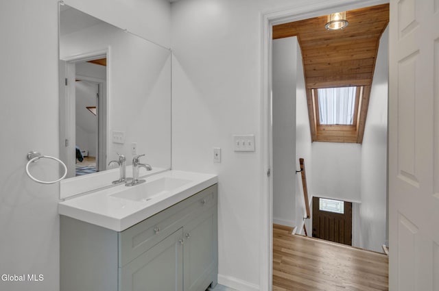 27 Wendell Dr, Colonie, NY 12205 - bathroom with vanity and wood finished floors