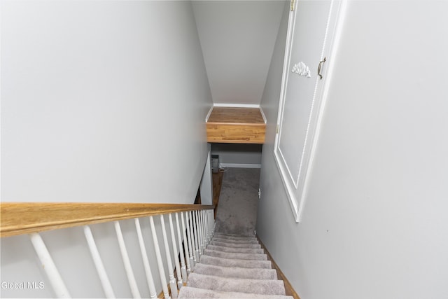 222 Bell Ct, Guilderland, NY 12303 - stairs with carpet floors and baseboards