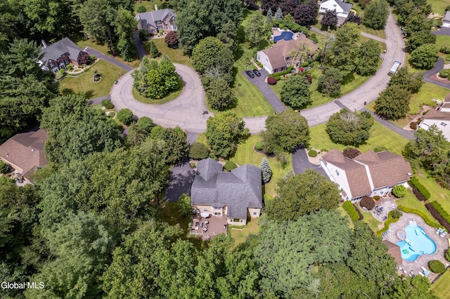 222 Bell Ct, Guilderland, NY 12303 - aerial view of property's location with nearby suburban area