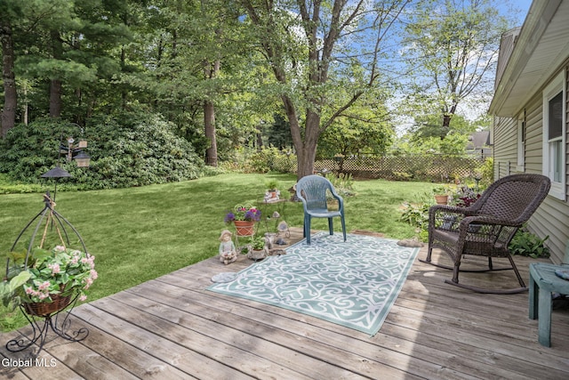 12 Jean Pl, Guilderland, NY 12303 - wooden deck with a fenced backyard