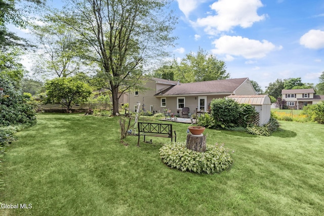 12 Jean Pl, Guilderland, NY 12303 - view of green lawn with a patio area