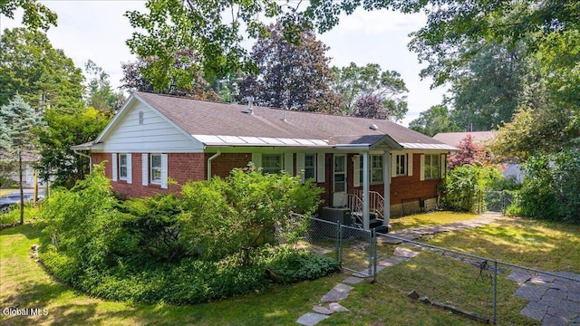 3 Roberts Ln, Saratoga Springs, Inside, NY 12866 - ranch-style home with brick siding and a chimney