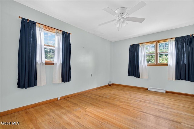 3 Roberts Ln, Saratoga Springs, Inside, NY 12866 - empty room with light wood-style flooring and a ceiling fan