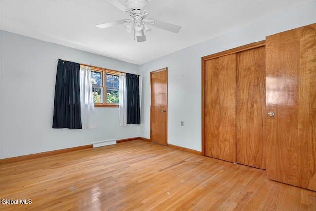 3 Roberts Ln, Saratoga Springs, Inside, NY 12866 - unfurnished bedroom with light wood finished floors and ceiling fan