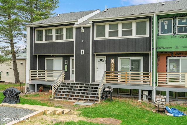 35 Scribner Hollow Rd # E3, Hunter, NY 12442 - view of front of house featuring covered porch and roof with shingles