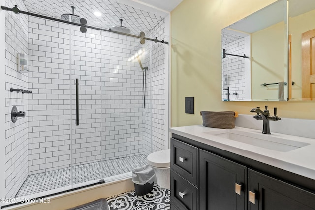 35 Scribner Hollow Rd # E3, Hunter, NY 12442 - bathroom featuring a stall shower and vanity