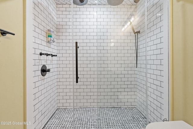 35 Scribner Hollow Rd # E3, Hunter, NY 12442 - full bathroom featuring a stall shower