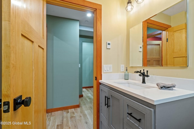 35 Scribner Hollow Rd # E3, Hunter, NY 12442 - bathroom with wood finished floors and vanity