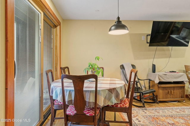 35 Scribner Hollow Rd # E3, Hunter, NY 12442 - dining room with light wood finished floors