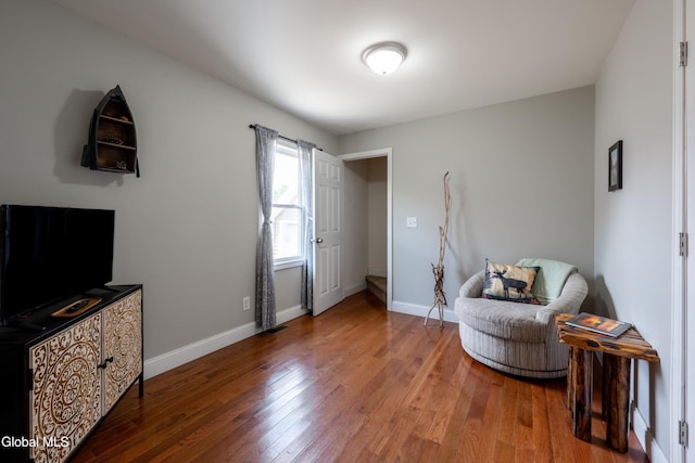 10 3rd St, South Glens Falls, NY 12803 - living area with wood finished floors and baseboards
