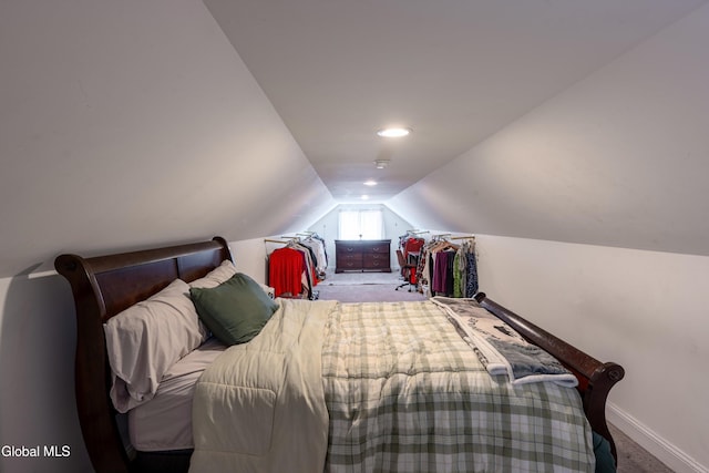 10 3rd St, South Glens Falls, NY 12803 - bedroom with carpet floors and lofted ceiling