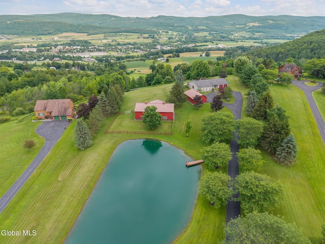 271 Settles Mountain Rd, Cobleskill, NY 12043 - drone / aerial view of a water and mountain view