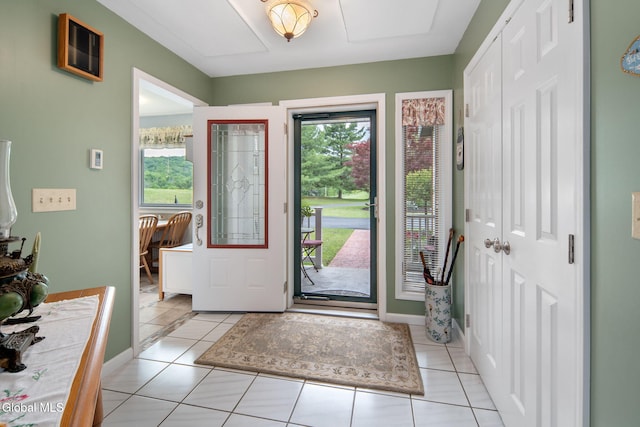 271 Settles Mountain Rd, Cobleskill, NY 12043 - foyer with light tile patterned floors and baseboards
