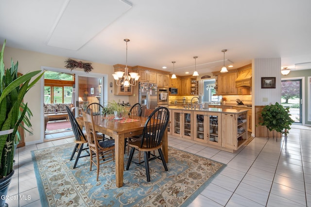 271 Settles Mountain Rd, Cobleskill, NY 12043 - dining space with light tile patterned floors, healthy amount of natural light, and recessed lighting
