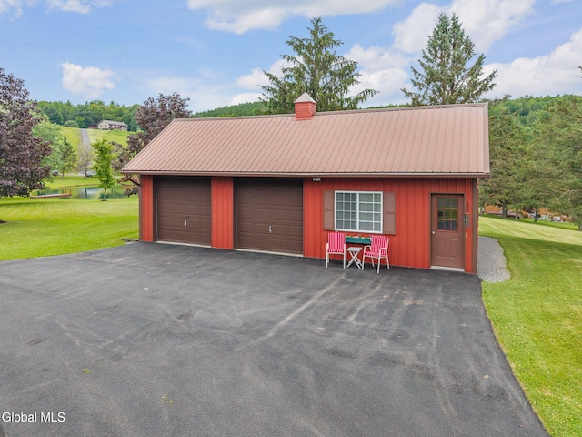 271 Settles Mountain Rd, Cobleskill, NY 12043 - detached garage featuring a water view
