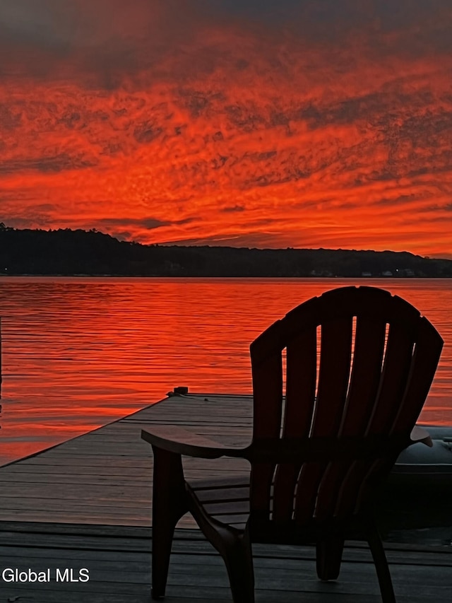 15 Fathom Dr, Stillwater, NY 12866 - dock featuring a water view