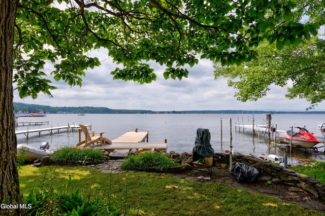15 Fathom Dr, Stillwater, NY 12866 - dock featuring a water view