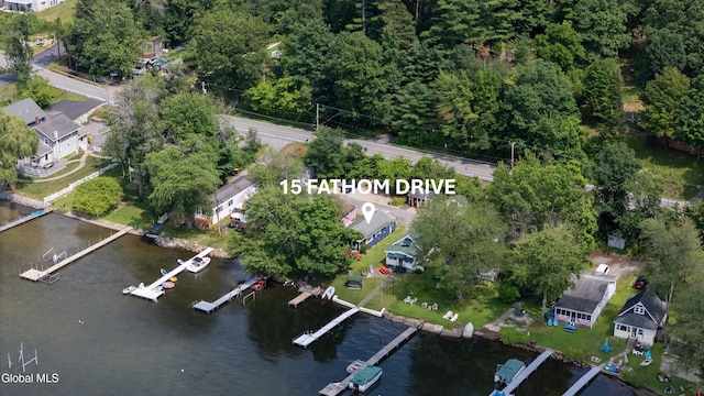 15 Fathom Dr, Stillwater, NY 12866 - aerial view of property and surrounding area featuring a nearby body of water