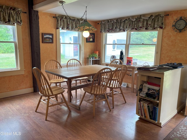 576 County Highway 102, Gloversville, NY 12078 - dining room featuring wood finished floors and a textured wall