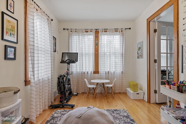 1556 Wendell Ave, Schenectady, NY 12308 - rec room with plenty of natural light and wood finished floors