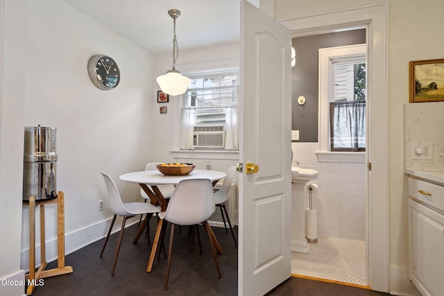 1556 Wendell Ave, Schenectady, NY 12308 - dining space featuring a wainscoted wall