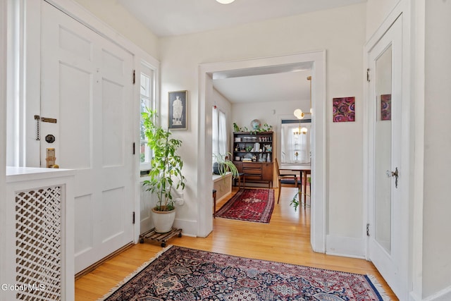 1556 Wendell Ave, Schenectady, NY 12308 - entrance foyer featuring light wood finished floors and baseboards