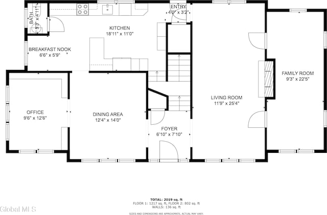 1556 Wendell Ave, Schenectady, NY 12308 - view of property floor plan