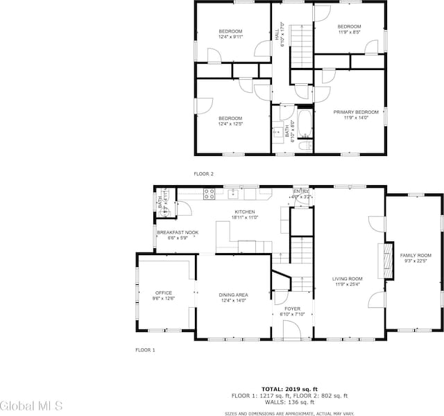 1556 Wendell Ave, Schenectady, NY 12308 - view of property floor plan