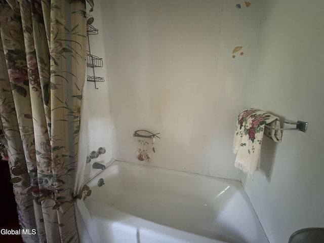 5 Spring St, Port Henry, NY 12974 - full bathroom featuring shower / bath combination with curtain