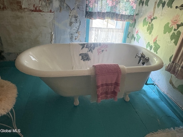 5 Spring St, Port Henry, NY 12974 - bathroom featuring a freestanding tub