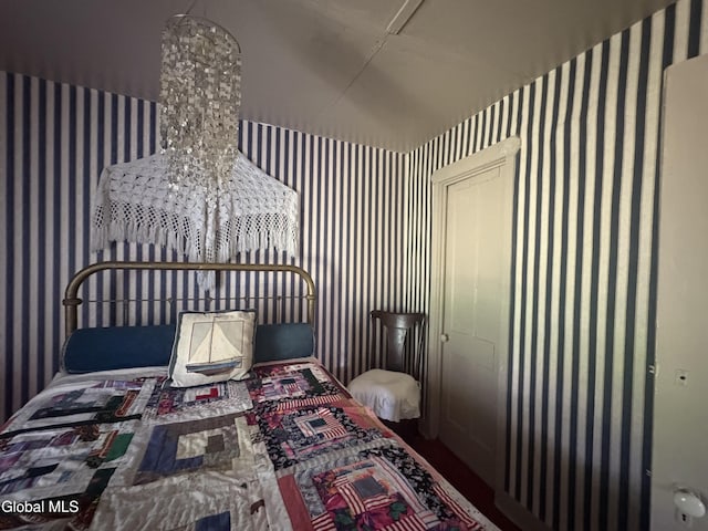 5 Spring St, Port Henry, NY 12974 - bedroom with wallpapered walls