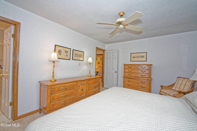 35 Warwick Way, Niskayuna, NY 12309 - bedroom with carpet, a textured ceiling, and a ceiling fan