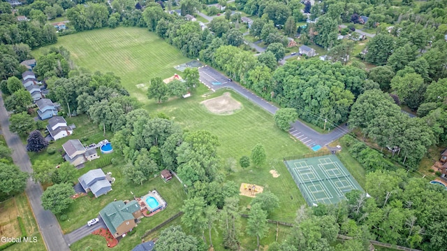35 Warwick Way, Niskayuna, NY 12309 - aerial view of property's location with a tree filled landscape