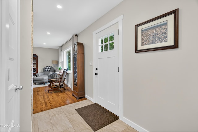 55 Crescent Ave, Saratoga Springs, NY 12866 - entryway featuring baseboards and recessed lighting
