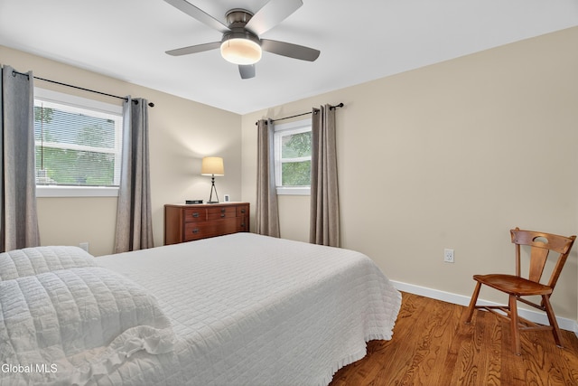 55 Crescent Ave, Saratoga Springs, NY 12866 - bedroom featuring wood finished floors and ceiling fan