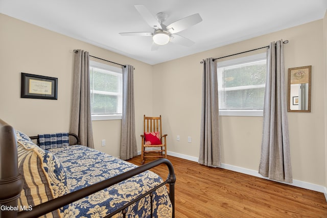 55 Crescent Ave, Saratoga Springs, NY 12866 - bedroom with wood finished floors and ceiling fan