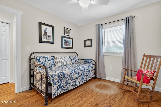 55 Crescent Ave, Saratoga Springs, NY 12866 - bedroom featuring wood finished floors and ceiling fan
