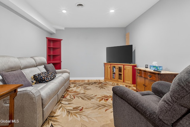 55 Crescent Ave, Saratoga Springs, NY 12866 - living room featuring recessed lighting and wood finished floors