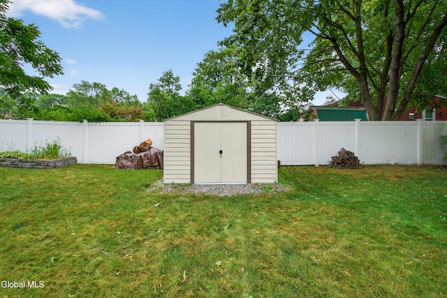 55 Crescent Ave, Saratoga Springs, NY 12866 - view of shed with a fenced backyard