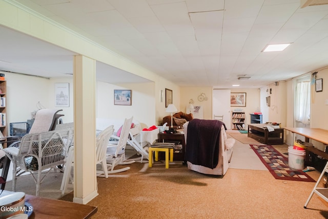 19 Drawbridge Dr, Guilderland, NY 12203 - living area featuring carpet flooring