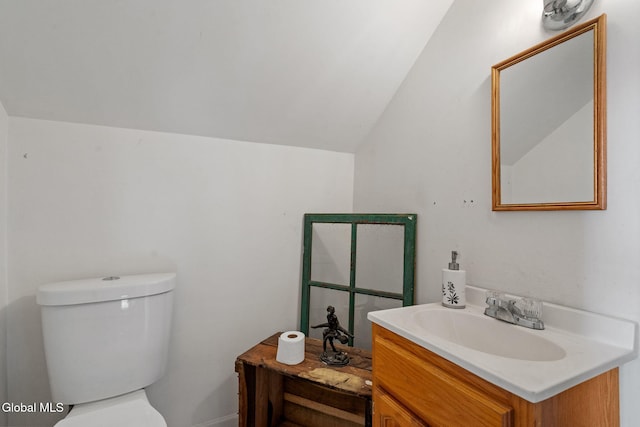 34 Old New Salem Rd, New Scotland, NY 12186 - bathroom with vanity and lofted ceiling