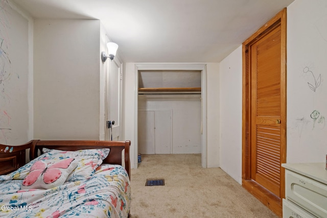34 Old New Salem Rd, New Scotland, NY 12186 - bedroom featuring a closet and light colored carpet