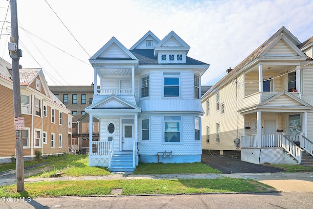 421 Summit Ave, Schenectady, NY 12307 - victorian home featuring a balcony