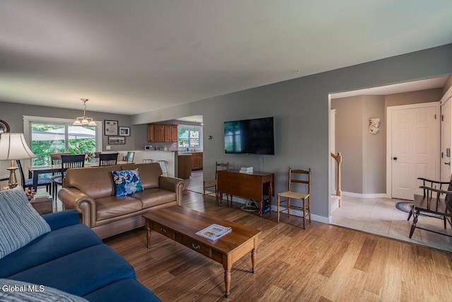 54 S Whitney Rd, Stillwater, NY 12866 - living room with light wood-style floors and baseboards