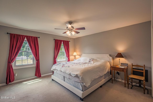 54 S Whitney Rd, Stillwater, NY 12866 - carpeted bedroom featuring baseboards and ceiling fan